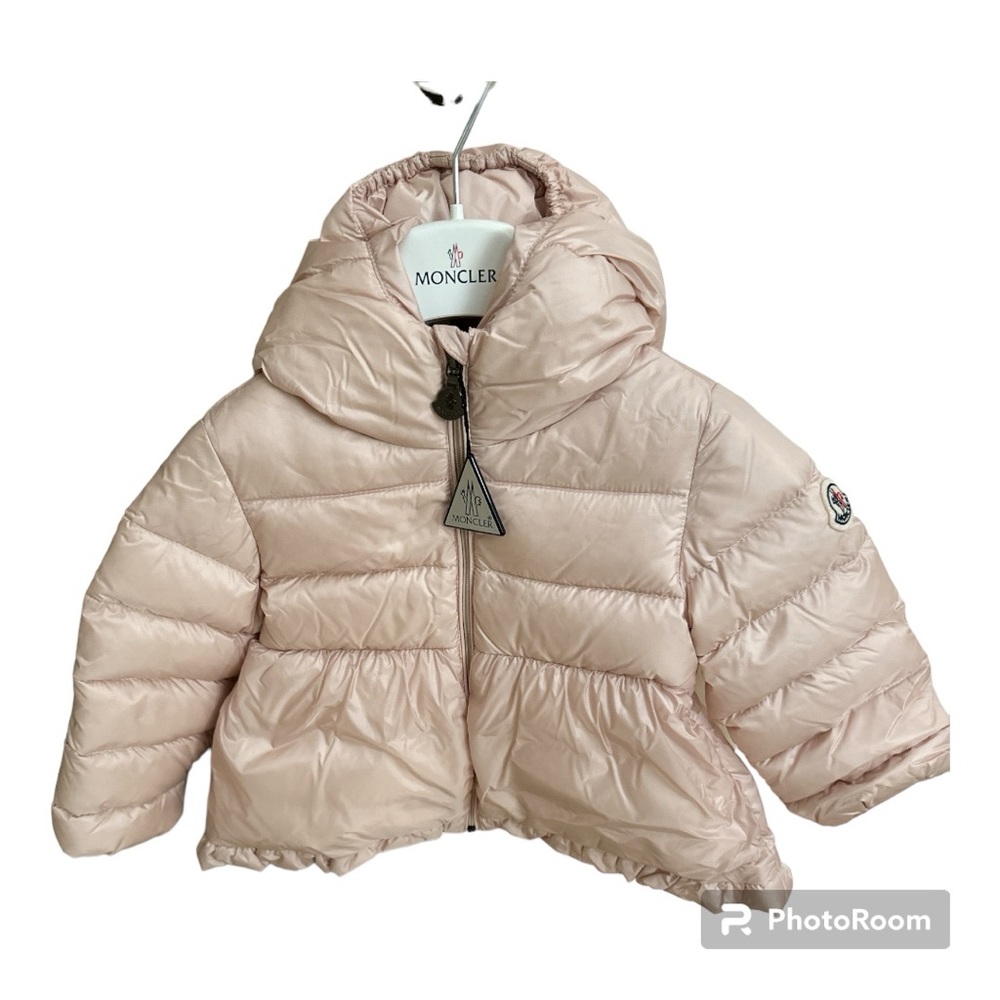 Moncler Light Pink
Girl's Oldie Solid Jacket, Size 12M-18